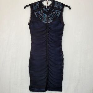 BCBGMaxAzria Silk Cocktail Mini Dress Size Small